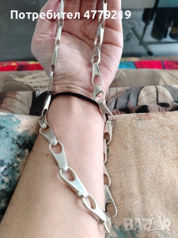 Масивен сребърен ланец , снимка 4 - Колиета, медальони, синджири - 54106114