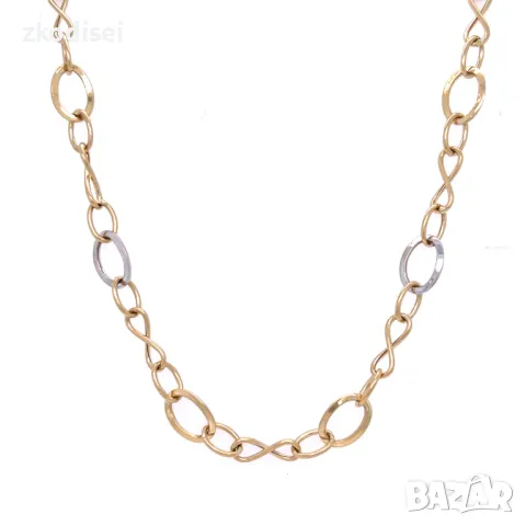 Златен синджир 6,80гр. 48см. 14кр. проба:585 модел:1252-5, снимка 2 - Колиета, медальони, синджири - 34297838