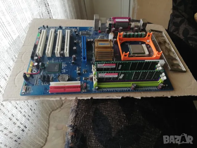 Дънна платка Albatron PX865PEC Pro R1.22 Socket 478 CPU+FAN+RAM, снимка 5 - Дънни платки - 47896455