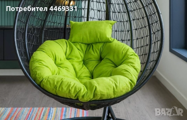 Градинска висяща люлка тип гнездо,яйце–Промоция!, снимка 6 - Градински мебели, декорация  - 52332429