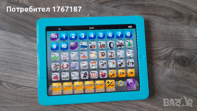 Обучаващ таблет на български с батерии работещ перфектен, снимка 3 - Образователни игри - 52969812