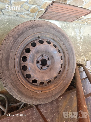 Зимни гуми с джанти 5х100, снимка 2 - Гуми и джанти - 53832516