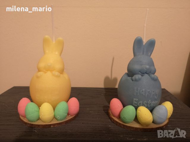 Свещи * яйца, зайчета, снимка 5 - Декорация за дома - 45510120
