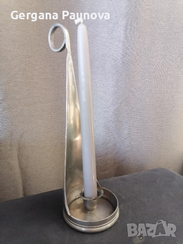 метален свещник, снимка 3 - Декорация за дома - 51537083