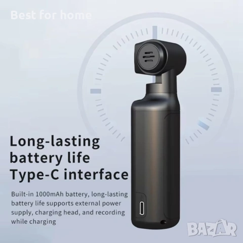 Мини боди камера Wuden – 1080P Full HD, 1.33" дисплей, Нощно виждане и 180° въртящ се обектив