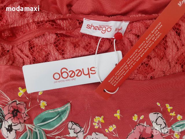 3XL Нова туника  Sheego цвят корал , снимка 10 - Туники - 46479509