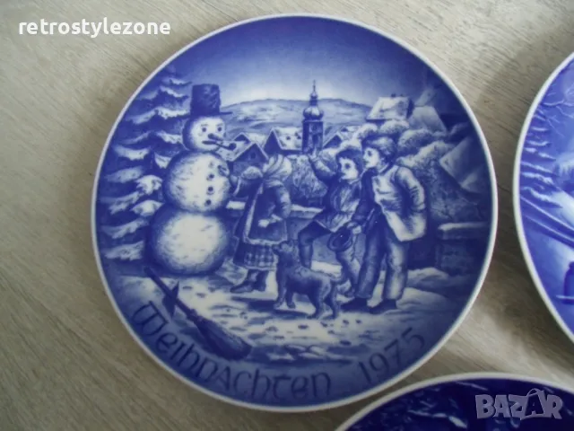 № 7912 стари порцеланови чинии / пана   - лот 5 броя, снимка 2 - Други ценни предмети - 49332132