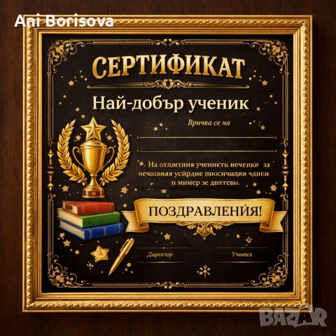Персонализирани грамоти, сертификати и подаръци за ученици, снимка 4 - Други услуги - 53945745