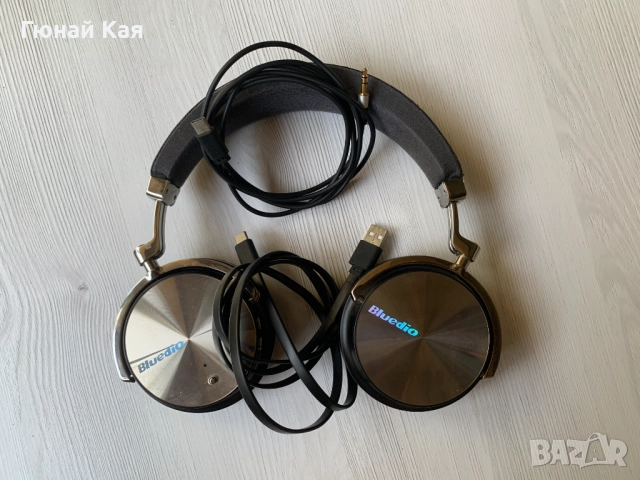 Bluedio T4S Bluetooth слушалки, стерео, вграден микрофон, активно шумопотискане, снимка 3 - Bluetooth слушалки - 51624009