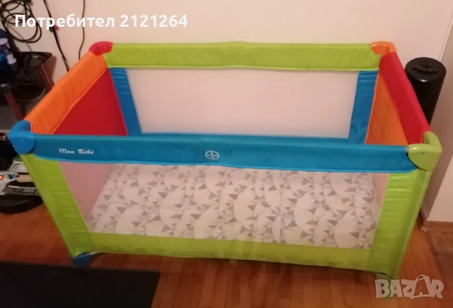 Сгъваема кошара с подарък сгъваем матрак, снимка 2 - Кошарки - 53745568