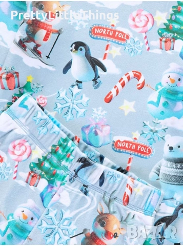 Коледна поларена пижама George 14-15г. ръст 170см, снимка 2 - Детски пижами - 52802425