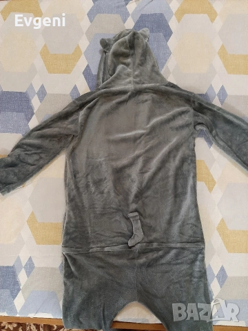 Цяла пижама (Onesie) с качулка и цип., снимка 3 - Пижами - 54098574