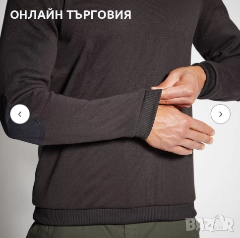 Мъжки черен пуловер , снимка 4 - Пуловери - 53430777