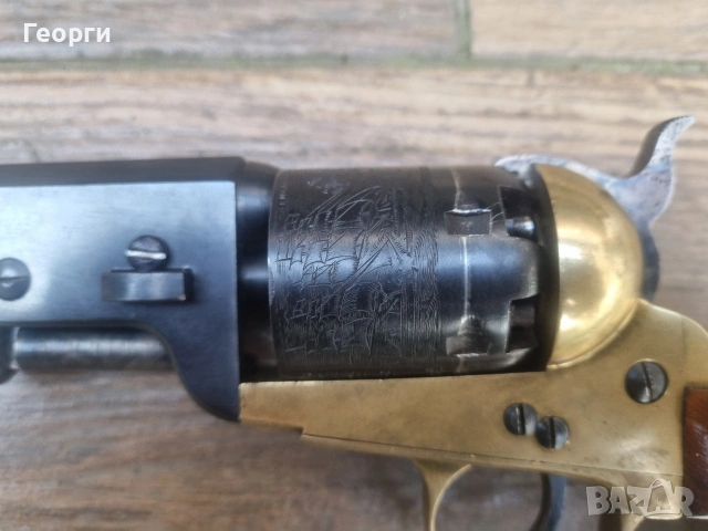 Реплика на револвер Колт Нави 1851г, снимка 2 - Антикварни и старинни предмети - 54153821
