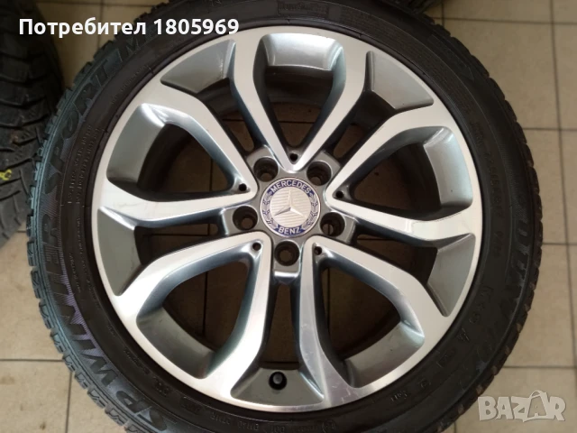 4бр. ал. джанти Mercedes C (оригинални) 5x112 , 7x 17 , ET48,5, снимка 5 - Гуми и джанти - 50615309