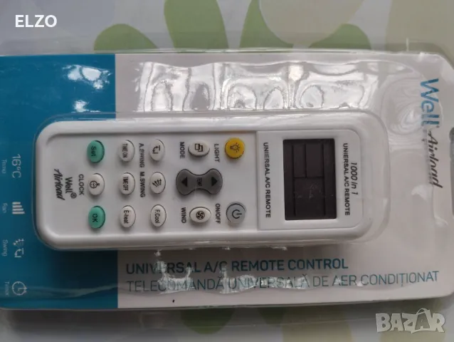 well airload;Универсално дистанционно за над 1000 марки климатик, снимка 3 - Климатици - 49801923