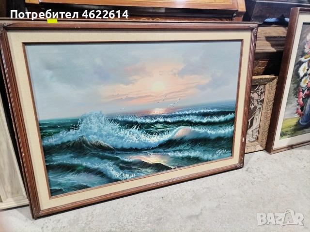 КРАСИВА АВТОРСКА КАРТИНА МАСЛЕНИ БОИ ВЪРХУ ПЛАТНО , снимка 6 - Картини - 53117784