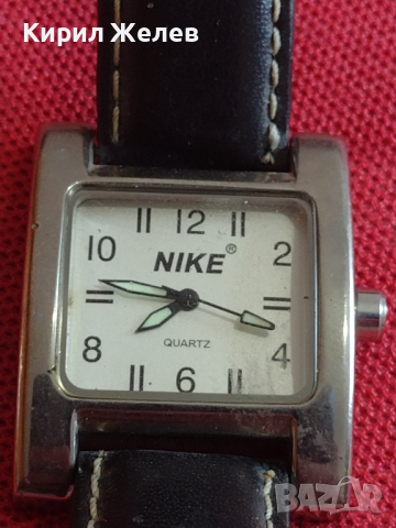 Унисекс часовник NIKE QUARTZ с кожена каишка перфектно състояние 43893, снимка 1 - Дамски - 45002420