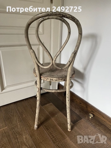 Стари столове ретро масив дърво и Закачалка виенска, снимка 5 - Столове - 48849082