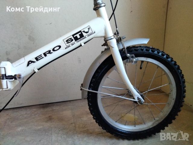 Тройно сгъваем велосипед Aero STV 16", снимка 4 - Велосипеди - 46227900