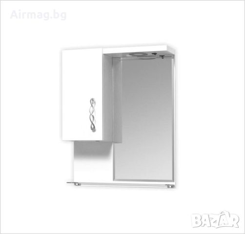 Мебел за баня с огледало и LED осветление Никол