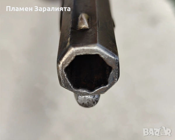 Автентична кремъчна дамаскова пушка, снимка 7 - Антикварни и старинни предмети - 52891453