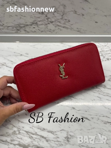 Ysl червено портмоне, снимка 2 - Портфейли, портмонета - 51718608