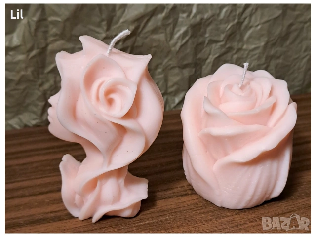 Ръчно изляти ароматни свещи, снимка 7 - Декорация за дома - 54296303