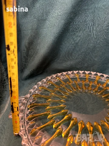 Плато/поднос от кристално стъкло за торта Walther Glas, снимка 5 - Сервизи - 53037113