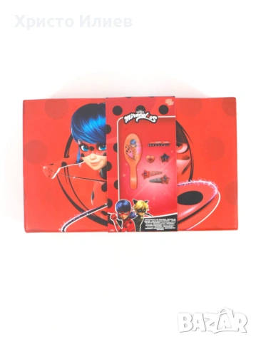 MIRACULOUS Калинката и Котарака Детска четка за коса фиби аксесоари, снимка 2 - Шноли, диадеми, ленти - 53822761