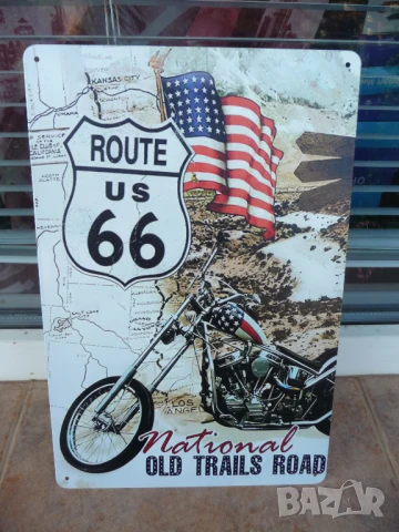 Метална табела мотор Route 66 магистралата Америка каране свобода