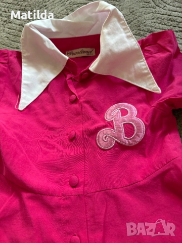 Rozova roklya Barbi, снимка 3 - Детски рокли и поли - 53139862