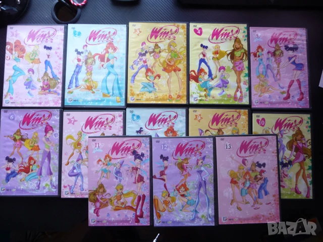 Winx пълна колекция 13 DVD филми всички серии феи момичета , снимка 1