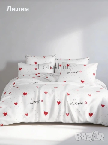 Нов спален комплект от 3 части, снимка 2 - Спално бельо - 53518588