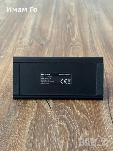 Nedis 7-Port USB 3.0 Hub + Fast Charging – Активен алуминиев хъб, снимка 3 - Други - 52531065