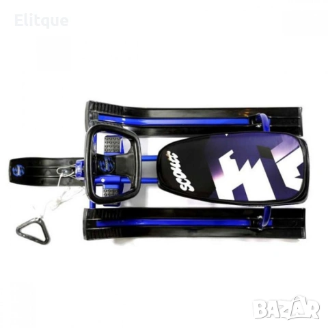 Зимна шейна с кормило, предни и задни ски и метална спирачка Mustang, снимка 2 - Други стоки за дома - 53040060