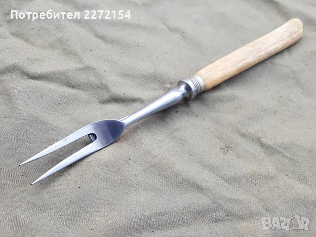 Ловен прибор вилица с дръжка рог