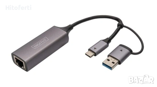 Мрежов адаптер Digitus DN-3028 – USB, снимка 2 - USB кабели - 53727754