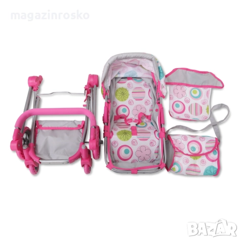 Количка за кукли Pink Rose, снимка 4 - Кукли - 51443127