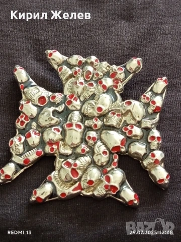 КАТАРАМА за КОЛАН с ЧЕРЕПИ МНОГО КРАСИВ СТИЛЕН ДИЗАЙН 27355, снимка 5 - Колани - 51178082