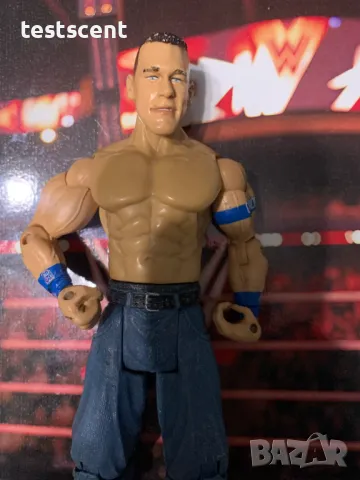 Екшън фигура WWE John Cena Джон Сина Cenation Jakks 2004 2005 LBlue figure играчка, снимка 3 - Колекции - 48438368