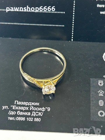 Златен пръстен 14К - 2,45 гр, снимка 6 - Пръстени - 53796972