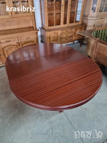 К-т Масивна Трапезна Разтегателна Маса+6 бр.Стола-внос от Германия! , снимка 2 - Маси - 49939892