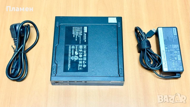 Lenovo ThinkCentre M70q Gen 4/i5-13400Т/16GB/256GB + 1TB HDD/Гаранция, снимка 4 - Работни компютри - 53588811