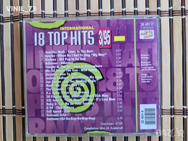 18 Top Hits International 3/95, снимка 3 - CD дискове - 50531679