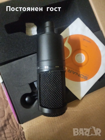 Продавам студиен микрофон AudioTechnica AT2020 , снимка 2 - Микрофони - 53603565
