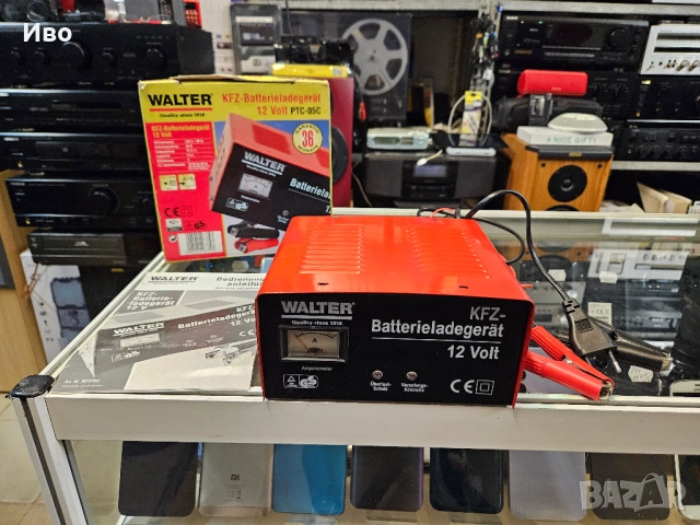 Зарядно за акумулатор Walter PTC-05C 12 Volt. Автомобилно зарядно. НОВО!