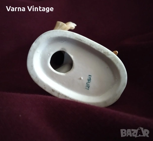 Колекционерска порцеланова фигурка на момче с китара и гъска. Германия., снимка 5 - Антикварни и старинни предмети - 53282761