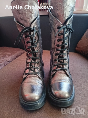 Боти естествена кожа, снимка 3 - Дамски боти - 52583643