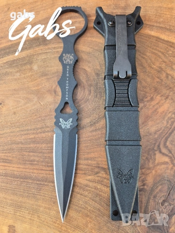 Нож Benchmade Socp Dagger с фиксирано острие и кания 176BK, снимка 5 - Ножове - 52867142